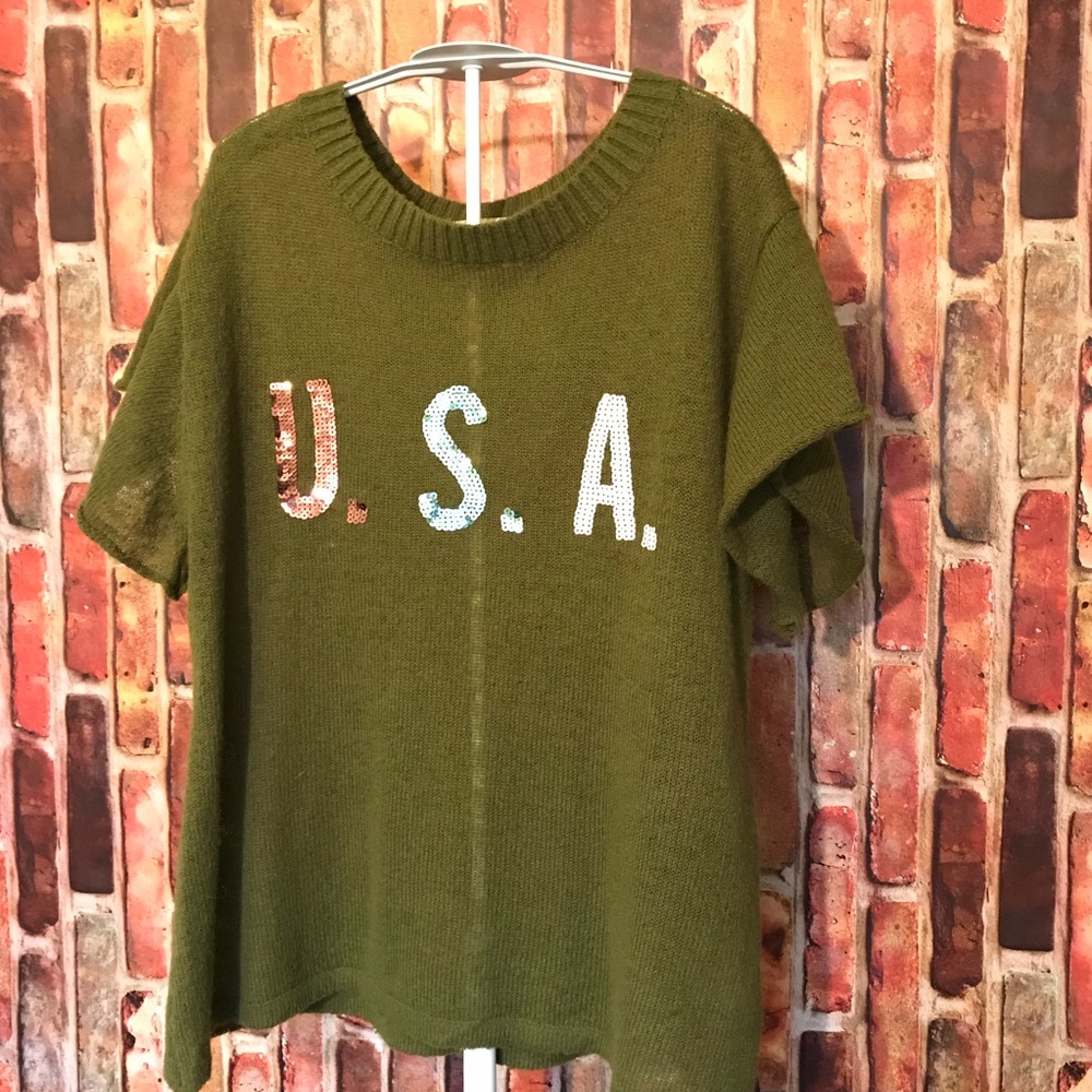 Wildfox july 4  U.S.A sequins -- White Label RARE